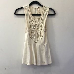 Ivory peplum top from Free People